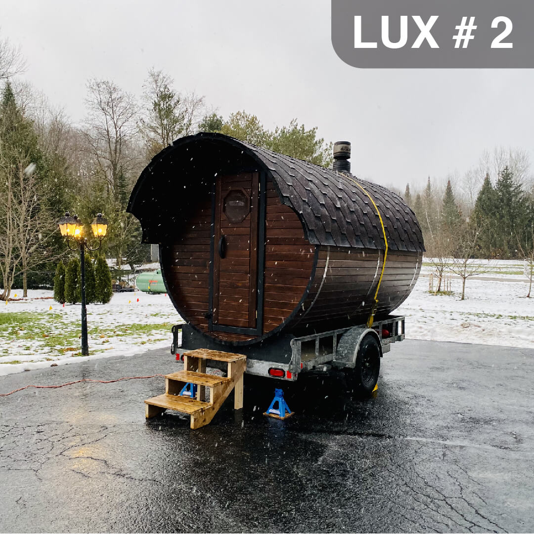 Lux 2 mobile sauna rental