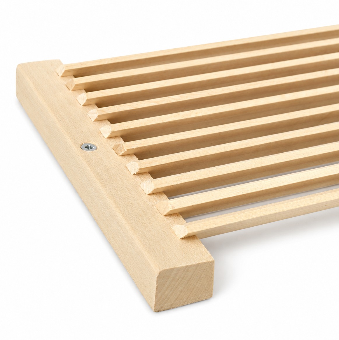 Tesla Grill Sauna Vent Cover wooden sauna vent cover with angled slats, detail view Tesla Grill Sauna Vent Cover wooden sauna vent cover with angled slats, detail view