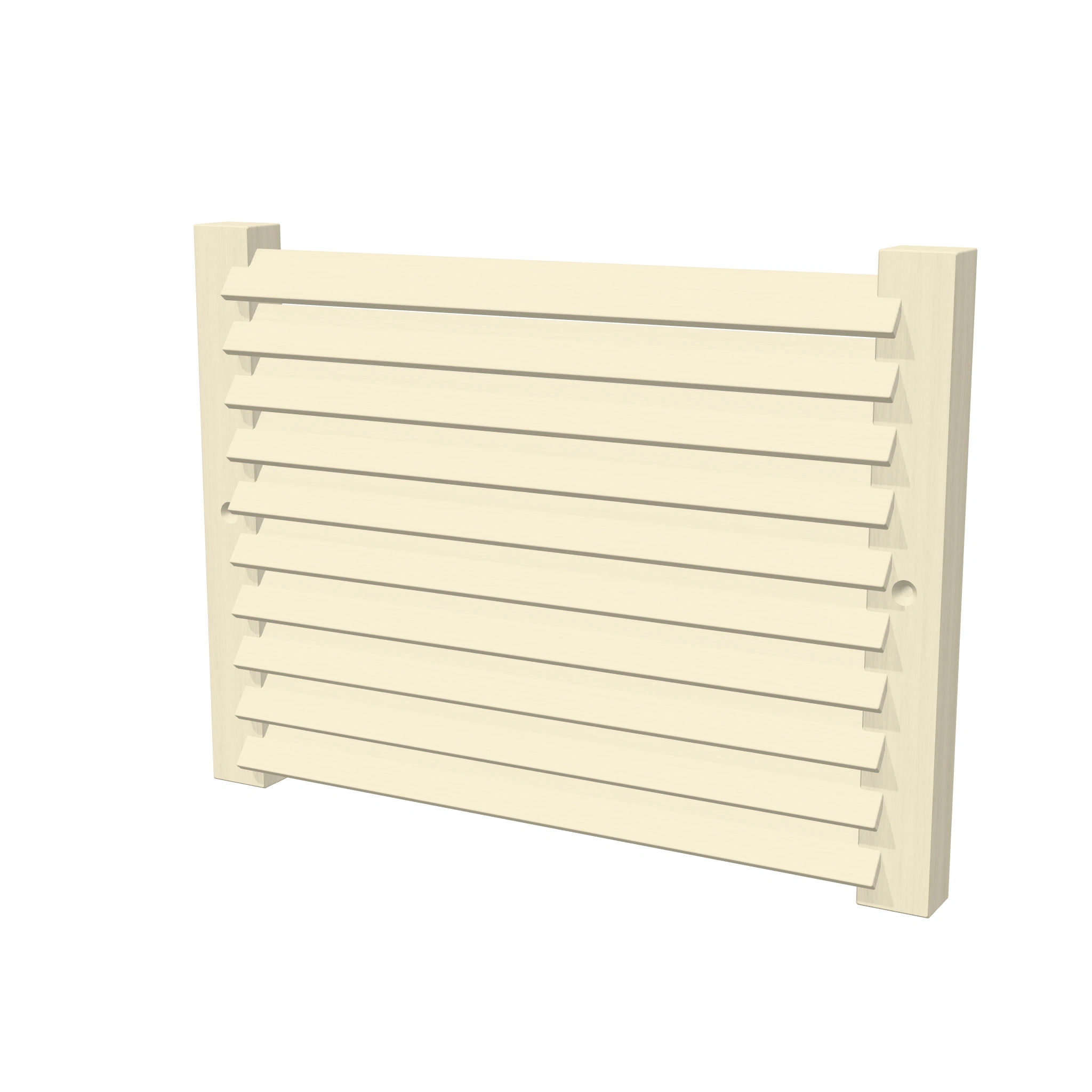 Tesla Grill Sauna Vent Cover - 3D product view Tesla Grill Sauna Vent Cover - 3D product view on white